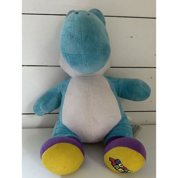 Build-A-Bear Blue Yoshi Super Mario Bros. Plush Nintendo Limited Edition- 16” - Picture 2 of 10